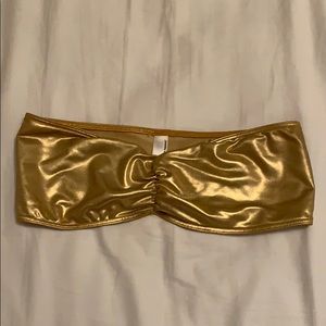 American Apparel Tops - Metallic Gold Bandeau Top (American Apparel, M) American Apparel Tops - Metallic Gold Bandeau Top (American Apparel, M)